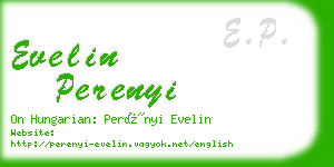 evelin perenyi business card